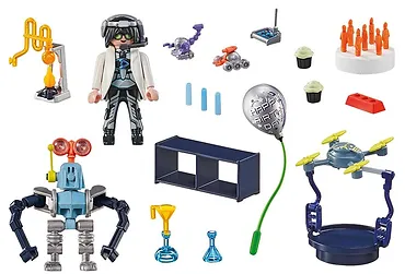 Playmobil Zestaw z figurkami My Life 71450 Naukowiec z robotami