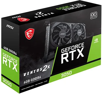 MSI Karta graficzna RTX 3050 VENTUS 2X OC 6GB GDDR6 96bit
