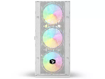 Obudowa komputerowa Midi Tower Atx SAVIO Raptor White X1 ARGB Glass Mesh