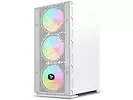 Obudowa komputerowa Midi Tower Atx SAVIO Raptor White X1 ARGB Glass Mesh