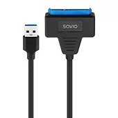 Savio Adapter USB-C 3.1 Gen 1 (M) - SATA (F) do dysków 2.5 cala , AK-68