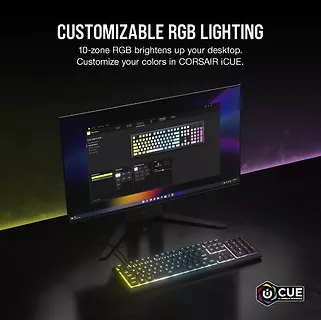 Corsair Klawiatura mechaniczna K55 Core RGB Black