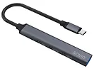 HUB USB-A SAVIO AK-70 - 3 x USB-A 2.0, 1 x USB-A 3.1 Gen 1, szary