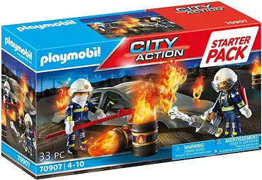 Playmobil Zestaw City Action 70907 Starter Pack Ćwiczenia Straży Pożarnej