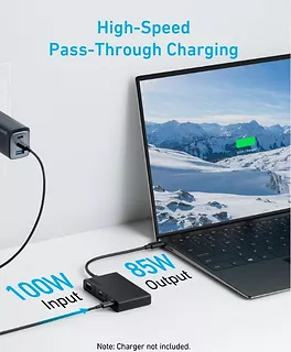 Anker Hub 332 USB-C 5w1 4K HDMI Single Display czarny