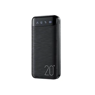 WEKOME Power bank 20000 mAh Super Charging 2xUSB-A LED Czarny