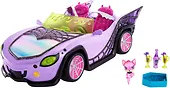 Mattel Auto Monster High Fioletowy kabriolet z pajęczą siecią