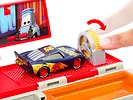 Mattel Pojazdy Auta Mobilny lakiernik Samochód z otwieraną naczepą