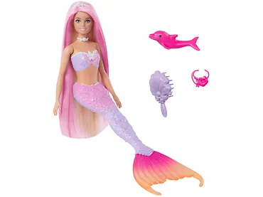 Mattel Lalka Barbie Malibu Syrenka Zmiana koloru