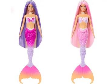 Mattel Lalka Barbie Malibu Syrenka Zmiana koloru