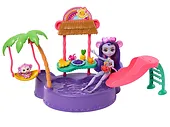 Mattel Zestaw Enchantimals Tropikalny basen + lalka Małpka