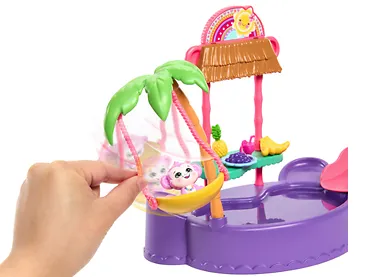 Mattel Zestaw Enchantimals Tropikalny basen + lalka Małpka