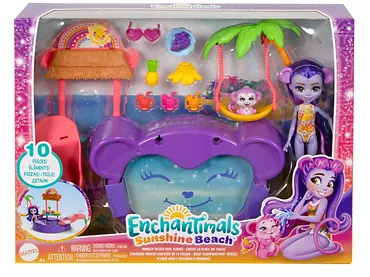 Mattel Zestaw Enchantimals Tropikalny basen + lalka Małpka