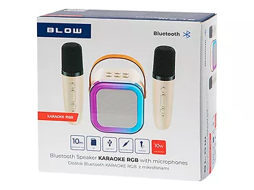 BLOW Głośnik Bluetooth Karaoke RGB