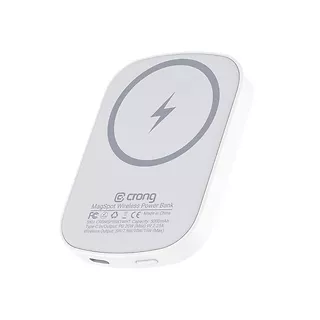 CRONG Bezprzewodowy power bank z MagSafe 5000mAh, USB-C 20W PD