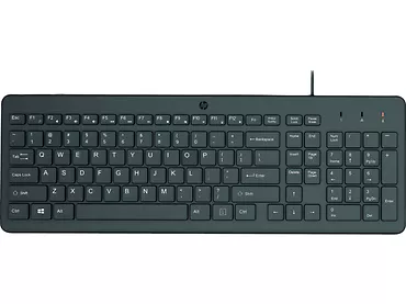 Klawiatura przewodowa HP 150 USB Membranowa czarna 664R5AA