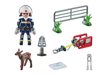 Playmobil Zestaw figurek Action Heroes 71467 Straż pożarna - Ratowanie zwierząt