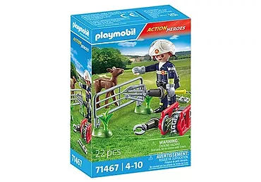 Playmobil Zestaw figurek Action Heroes 71467 Straż pożarna - Ratowanie zwierząt