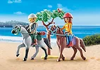 Playmobil Zestaw figurek Horses 71470 Wycieczka konna na plażę z Amelią i Benem