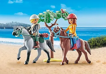 Playmobil Zestaw figurek Horses 71470 Wycieczka konna na plażę z Amelią i Benem