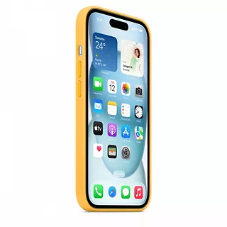 Apple Etui silikonowe z MagSafe do iPhonea 15 - sunshine