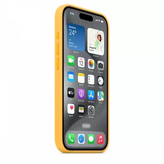 Apple Etui silikonowe z MagSafe do iPhonea 15 Pro - sunshine