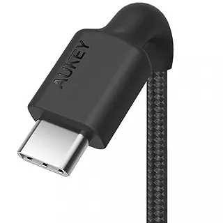 AUKEY CB-CD45 nylonowy kabel Quick Charge USB C - USB C | 0,9m | 3A | 60W PD | 20V