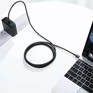 AUKEY CB-CD45 nylonowy kabel Quick Charge USB C - USB C | 0,9m | 3A | 60W PD | 20V