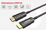 Unitek Kabel Optyczny HDMI 2.0 15m AOC 4K60Hz C11072BK-15M