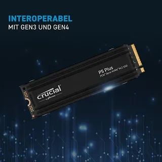 Crucial Dysk SSD P5 Plus 1TB M.2 NVMe 2280 PCIe 4.0 Radiator