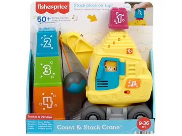 Fisher Price Zabawka edukacyjna Wesoły dźwig Układaj i licz