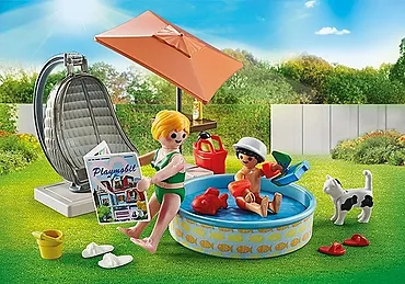 Playmobil Zestaw figurek City Life 71476 Wodna zabawa w ogrodzie