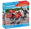 Playmobil Zestaw z figurką Action Heroes 71466 Motocykl straży pożarnej na miejscu wypadku