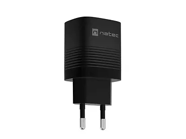 Natec Ładowarka sieciowa Ribera GAN 1X USB-A + 1X USB-C 30W Czarna