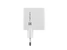 Natec Ładowarka sieciowa Ribera GAN 1X USB-A + 1X USB-C 45W Biała