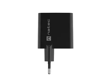 Natec Ładowarka sieciowa Ribera GAN 1X USB-A + 1X USB-C 45W Czarna