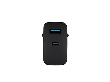 Natec Ładowarka sieciowa Ribera GAN 1X USB-A + 1X USB-C 45W Czarna