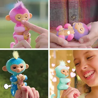 Cobi Figurka interaktywna Fingerlings Małpka Różowa Harmony