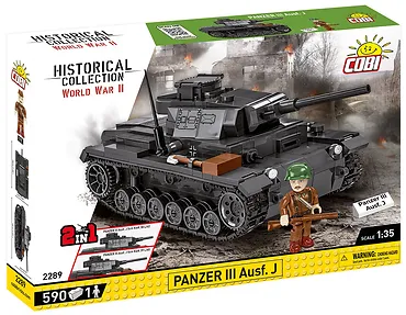 Cobi Klocki Klocki Historical Collection WWII Panzer III Ausf. J 590 klock&oacute;w