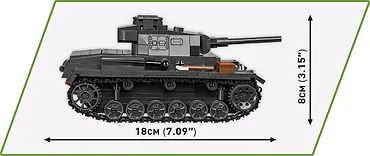 Cobi Klocki Klocki Historical Collection WWII Panzer III Ausf. J 590 klock&oacute;w