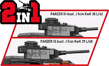 Cobi Klocki Klocki Historical Collection WWII Panzer III Ausf. J 590 klock&oacute;w