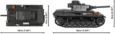 Cobi Klocki Klocki Historical Collection WWII Panzer III Ausf. J 590 klock&oacute;w