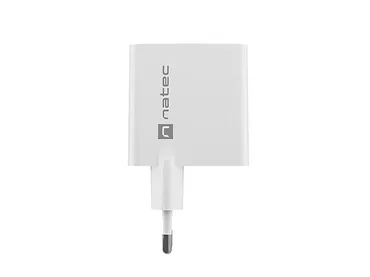 Natec Ładowarka sieciowa RIBERA GAN 1X USB-A + 1X USB-C 65W Biała