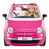 Mattel Lalka Barbie + Samochód Fiat 500 kabriolet