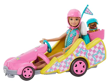 Mattel Lalka Barbie Stacie i pojazd filmowy Gokart
