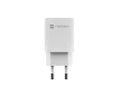 Natec Ładowarka sieciowa Ribera GAN 1X USB-A + 1X USB-C 30W Biała