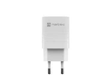 Natec Ładowarka sieciowa Ribera GAN 1X USB-A + 1X USB-C 30W Biała