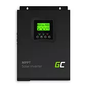 Green Cell Inwerter solarny falownik Off Grid z ładowarką solarną MPPT 12VDC 230VAC 1000VA/1000W Czysta sinusoida