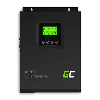 Green Cell Inwerter solarny falownik Off Grid z ładowarką solarną MPPT 12VDC 230VAC 1000VA/1000W Czysta sinusoida