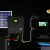 Green Cell Inwerter solarny falownik Off Grid z ładowarką solarną MPPT 12VDC 230VAC 1000VA/1000W Czysta sinusoida